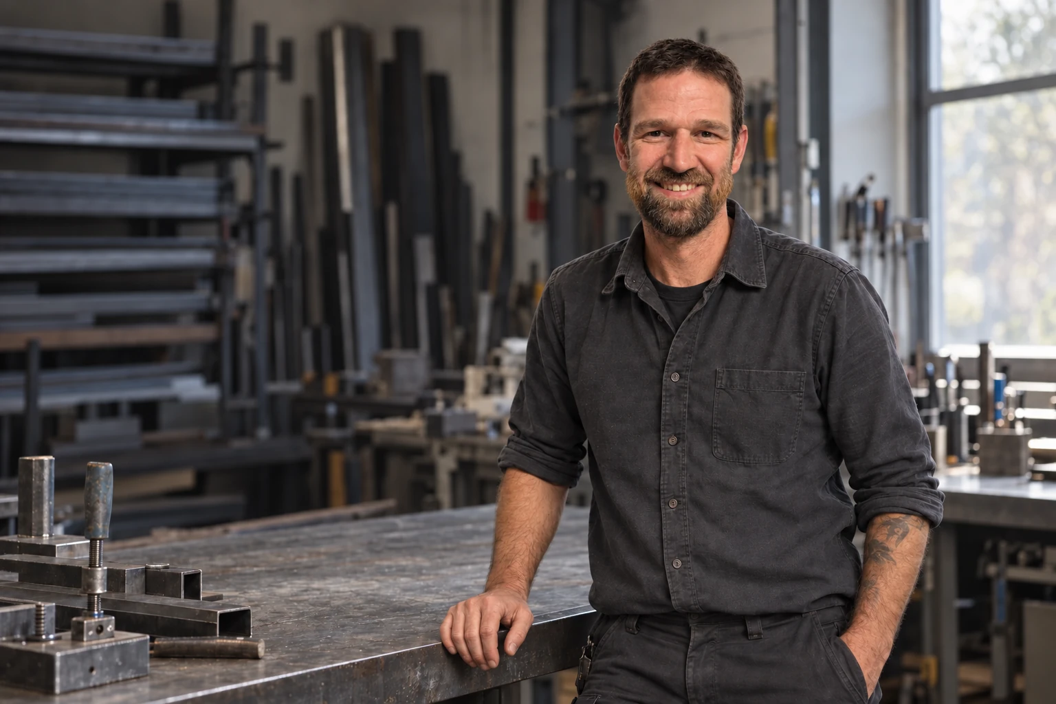 Josef Rast, Inhaber von j.rast gmbh, in bearbeitetem Porträt